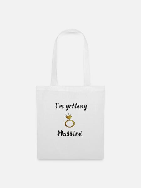 im getting married - Stoffbeutel - Weiß