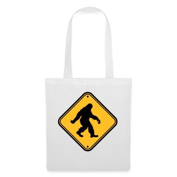 Bouclier note danger mise en garde zone de mise en garde warnun - Sac en tissu - blanc - Devant