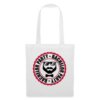 circle ring stamp team bachelor party bache - Tote Bag - white - Front