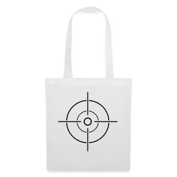 target sight crosshair shooting aim sniper scha - Tote Bag - white - Front