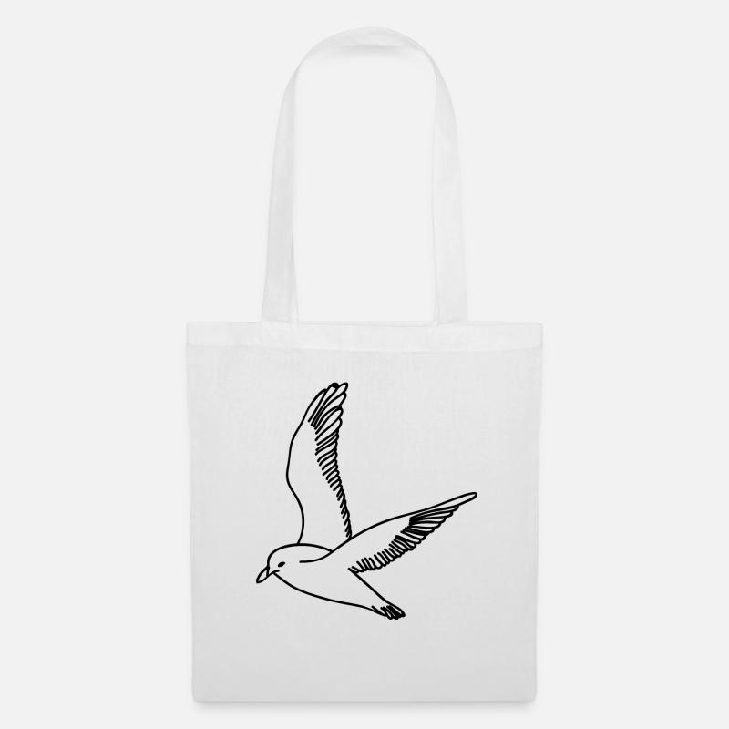 Möwe - Stoffbeutel - Weiß