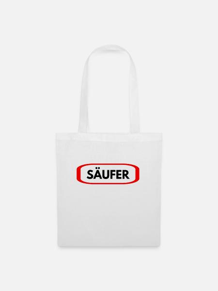 Säufer - Stoffbeutel - Weiß