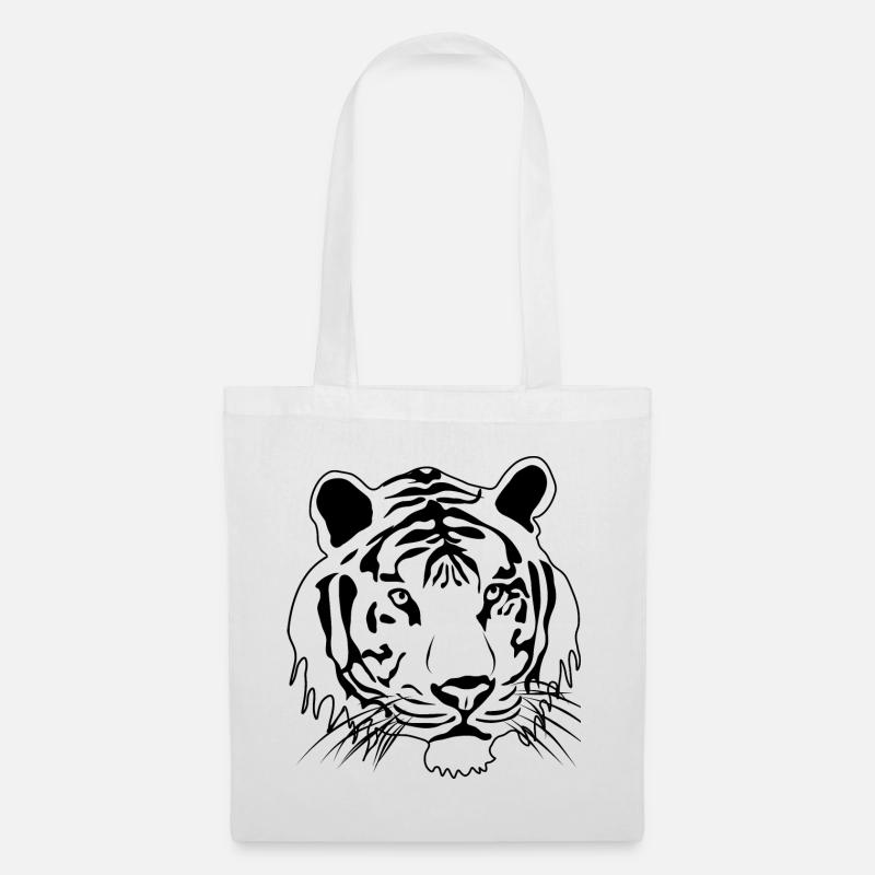 Tiger - Stoffbeutel - Weiß