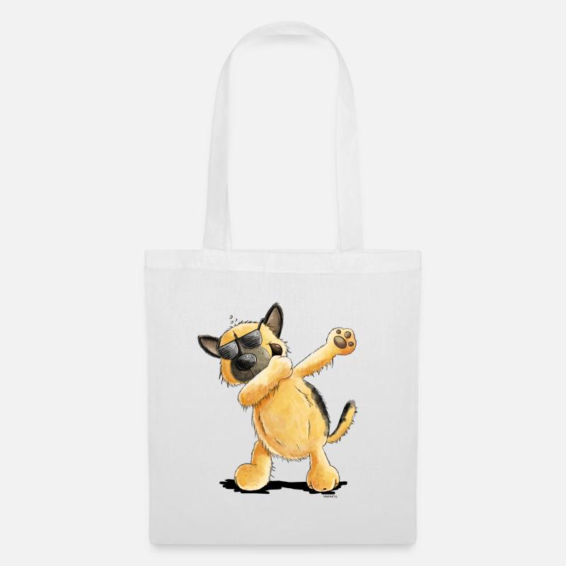 Dab Dance Deutscher Schäferhund - Stoffbeutel - Weiß