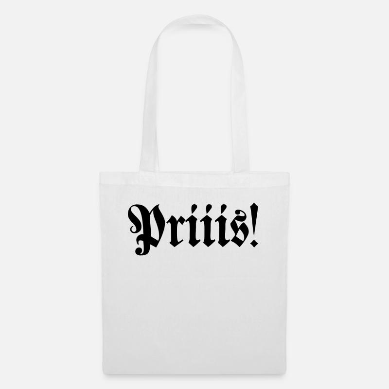 Schnupfer schnupfspruch schnupftabak pris geschenk - Stoffbeutel - Weiß
