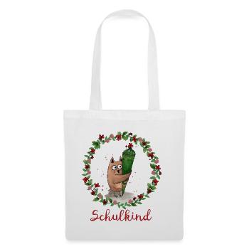 Schoolchild owl - Tote Bag - white - Front