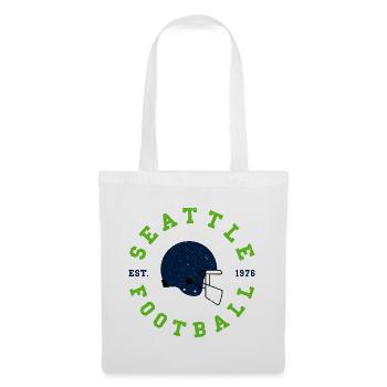 Seattle Football Vintage Helm - Stoffbeutel - Weiß - Vorne