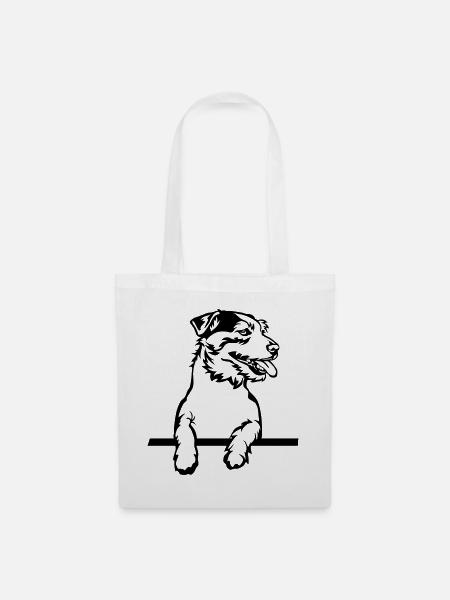 Jack Russell Terrier - Stoffbeutel - Weiß