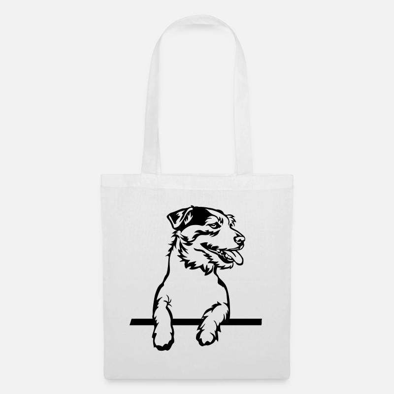 Jack Russell Terrier - Stoffbeutel - Weiß