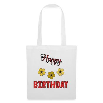 ALLES GUTE ZUM GEBURTSTAG!. ALLES GUTE ZUM GEBURTSTAG!. JAHRESTAG. - Stoffbeutel - Weiß - Vorne