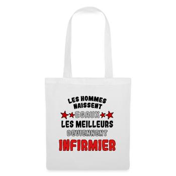 Les meilleurs deviennent infirmier - Sac en tissu - blanc - Devant