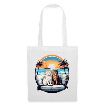 Cats by the sea - Tote Bag - white - Front