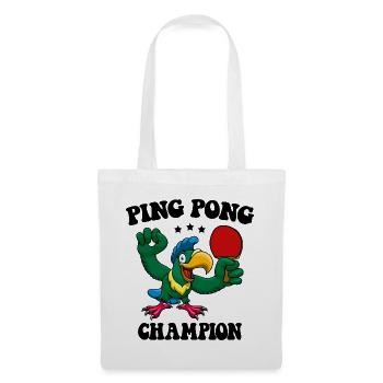 Ping Pong Champion Design Table Tennis and - Tote Bag - white - Front