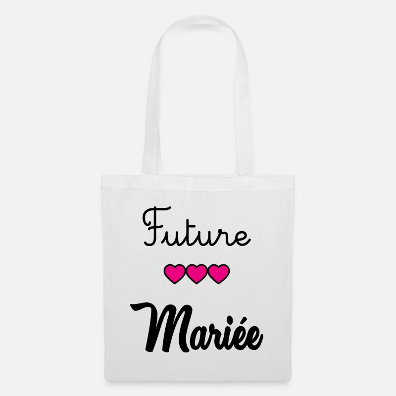 EVJF. MARIEE. TEAM MARIEE. FUTURE MARIEE - Sac en tissu - blanc