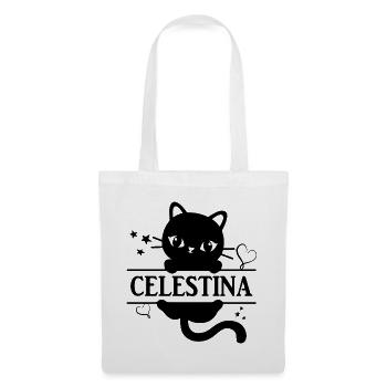 Celestina cat t-shirt Katze cat cat t-shirt - Tote Bag - white - Front