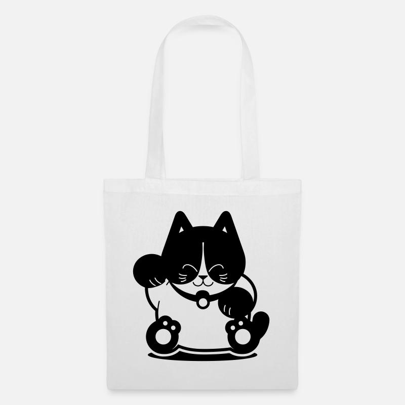 Tuxedo Cat - Stoffbeutel - Weiß