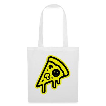 Pizza Symbol - Stoffbeutel - Weiß - Vorne
