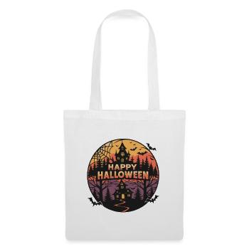Halloween Château Fantomatique - Sac en tissu - blanc - Devant
