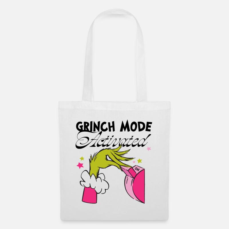Der Grinch Motiv Grinch Mode Activated - Stoffbeutel - Weiß