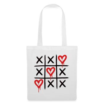 Graffiti Hearts – Dripping Love Street Art - Tote Bag - white - Front