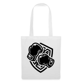 Gants de boxe Armoiries Boxe - Sac en tissu - blanc - Devant