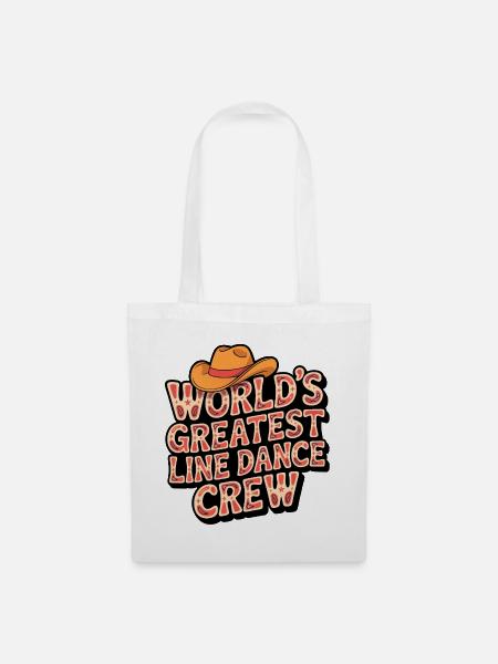 Worlds Greatest Line Dance Crew - Stoffbeutel - Weiß