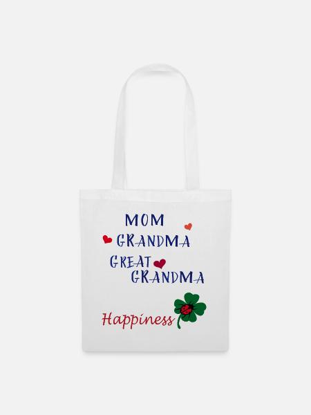 Mom - Stoffbeutel - Weiß