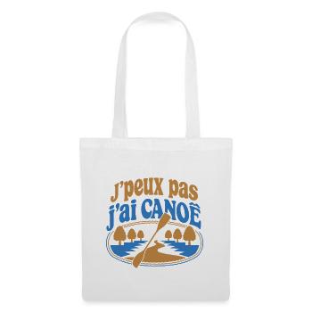 J’peux pas j’ai Canoë - Sac en tissu - blanc - Devant