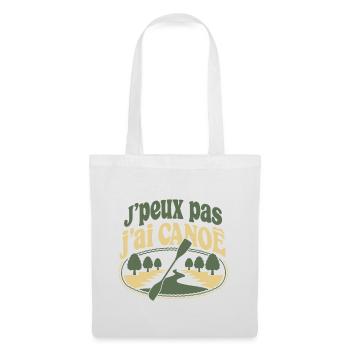 J'peux pas j'ai CANOË - Sac en tissu - blanc - Devant