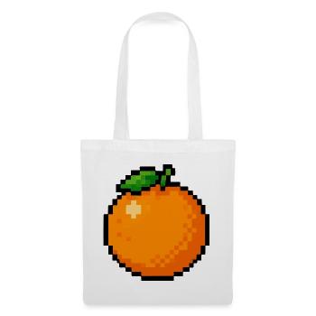 Pixel Orange - Stoffbeutel - Weiß - Vorne