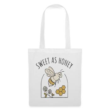 Süß wie Honig Bienenmotiv - Stoffbeutel - Weiß - Vorne