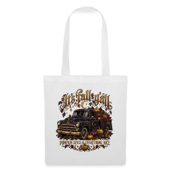 Es fällt himmlischer Lastwagen - Stoffbeutel - Weiß - Vorne