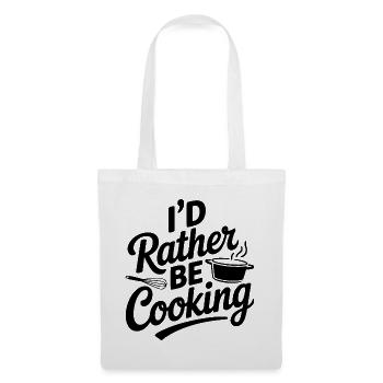 Ich würde lieber kochen - Stoffbeutel - Weiß - Vorne