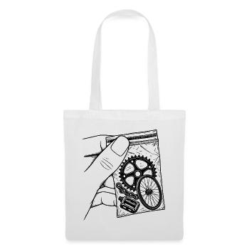 Addiction Cycling Bike – Fixie MTB-Teilebeutel - Stoffbeutel - Weiß - Vorne