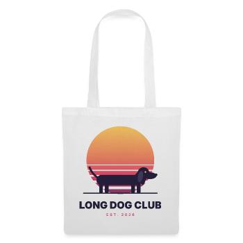 Long Dog Club - Stoffbeutel - Weiß - Vorne