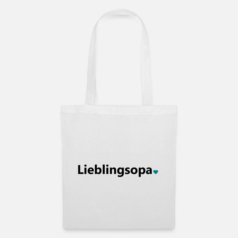Lieblingsopa bester Opa der Welt Spruch Geschenk - Stoffbeutel - Weiß