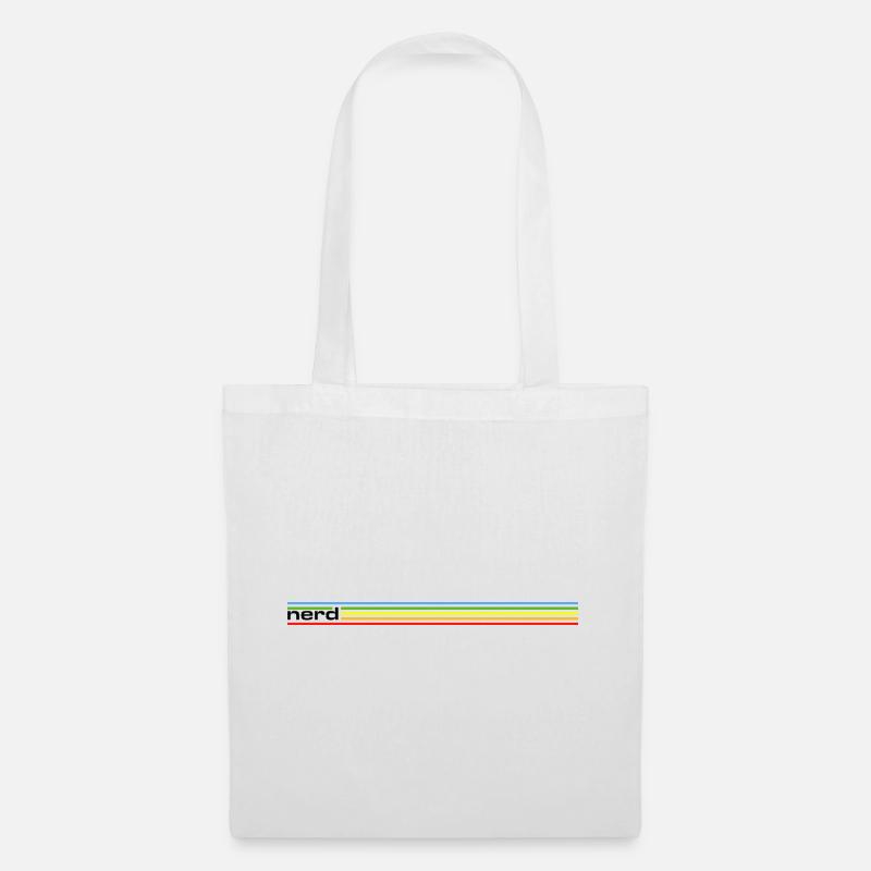 NERDY forever - nerd Rainbow - Stoffbeutel - Weiß