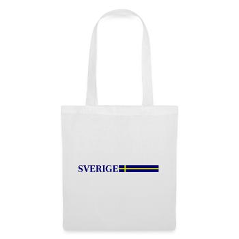 Schweden Flagge Sverige - Stoffbeutel - Weiß - Vorne