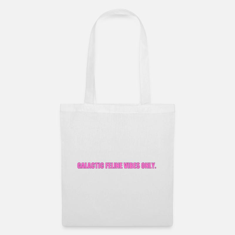 Galactic Cat Vibes - Tote Bag - white