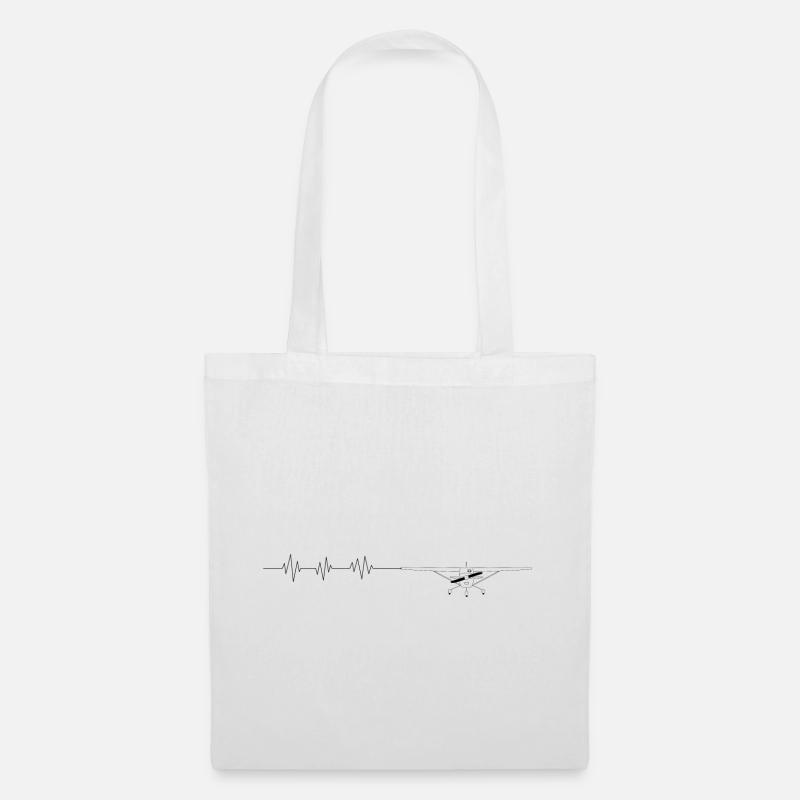 Fréquence avion de sport - Sac en tissu - blanc