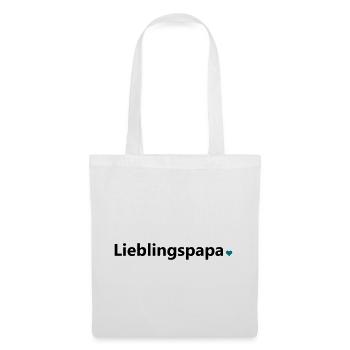 Lieblingspapa Papi Papa Vater Spruch Geschenk - Stoffbeutel - Weiß - Vorne