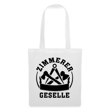 Zimmerer Zimmermann Zunftzeichen zimmerer Wappen - Stoffbeutel - Weiß - Vorne