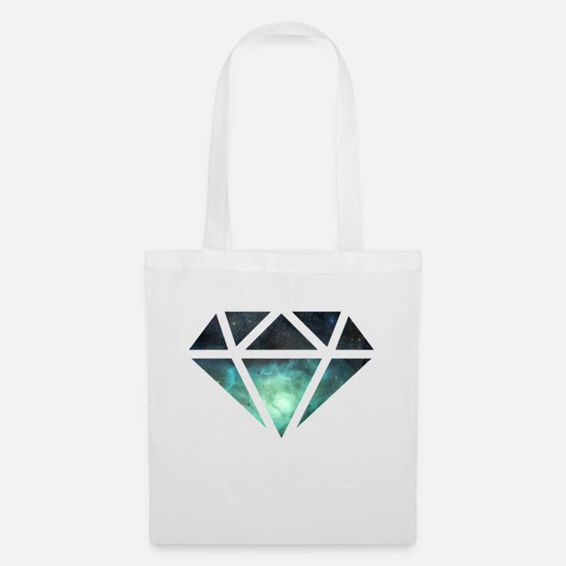 Diamant Edelstein Edelsteine - Stoffbeutel - Weiß