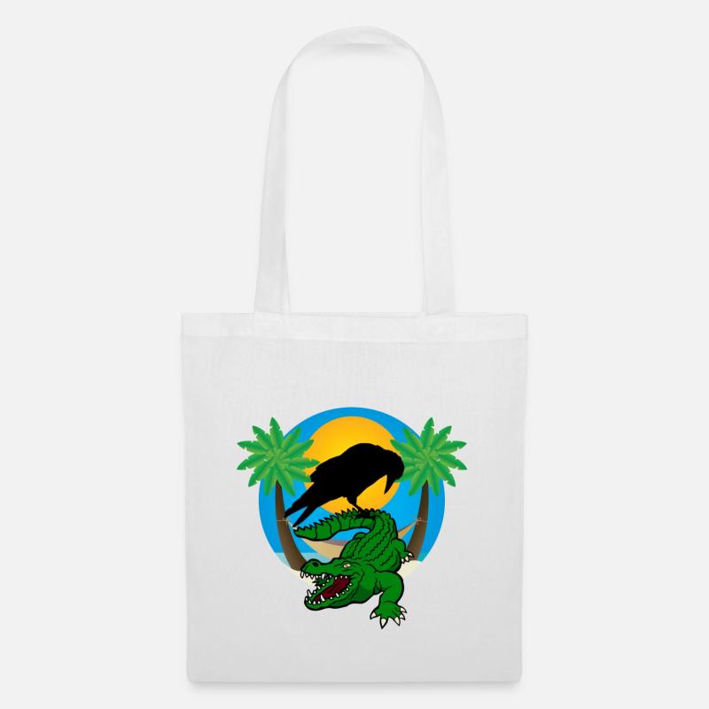 Plastic palm trees - Tote Bag - white