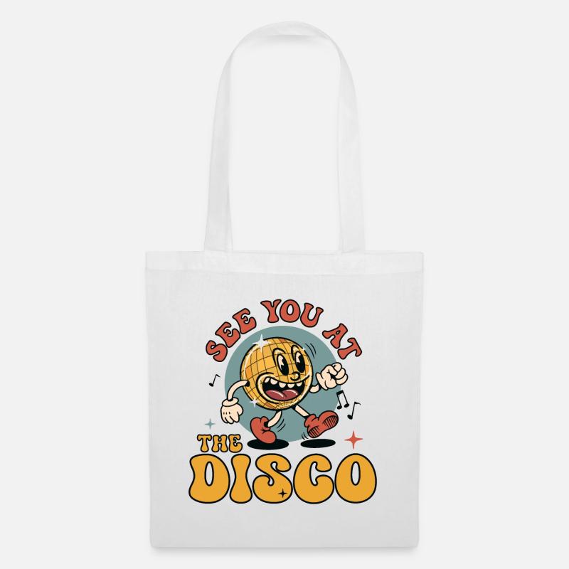 Wir sehen uns in der Disco - Stoffbeutel - Weiß