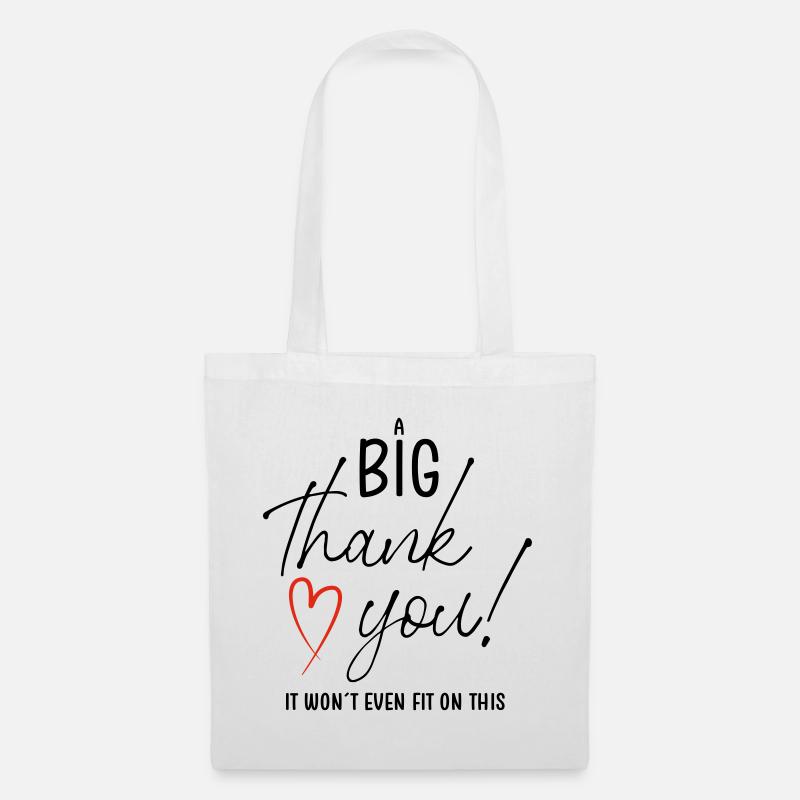 A BIG THANK YOU - Stoffbeutel - Weiß