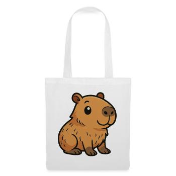 Süßes Cartoon Capybara, süß und chillig - Stoffbeutel - Weiß - Vorne