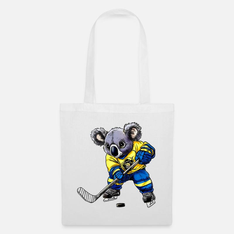 Koalas Eishockey - Stoffbeutel - Weiß