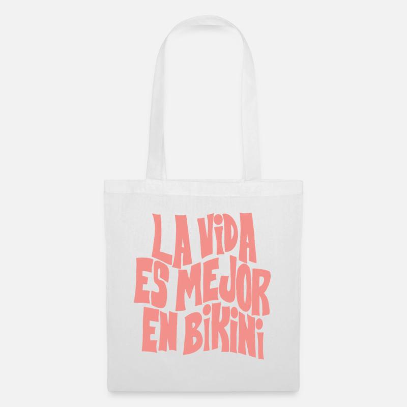 bikini - Tote Bag - white