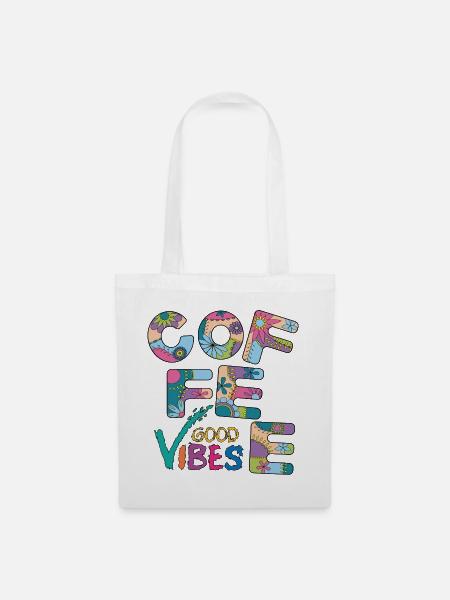 Coffee Vibes - Stoffbeutel - Weiß